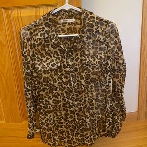 XS Old Navy cheetah print dress top